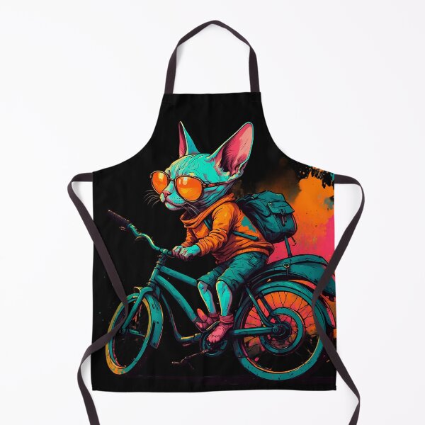 Item preview, Sphynx cat on a bike designed and sold by Furrifico.