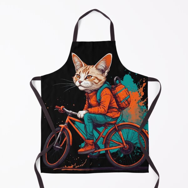 Item preview, Siberian cat on a bike designed and sold by Furrifico.