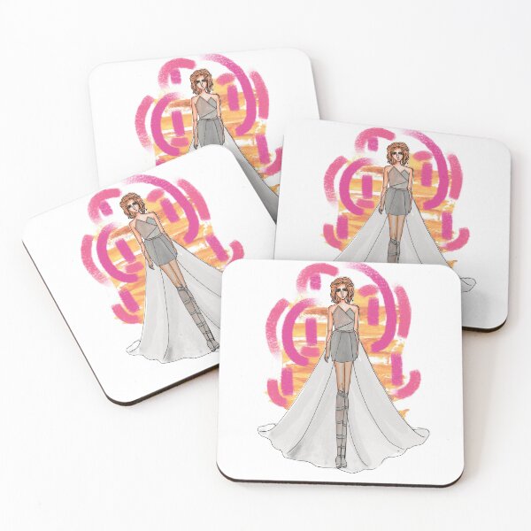 Item preview, Fashion illustration women with short hair and short soft beautiful dress designed and sold by tenkenryujin.