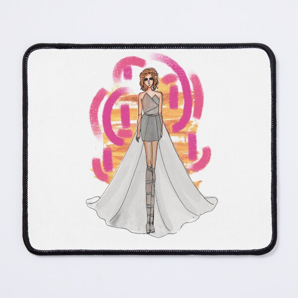 Item preview, Fashion illustration women with short hair and short soft beautiful dress designed and sold by tenkenryujin.