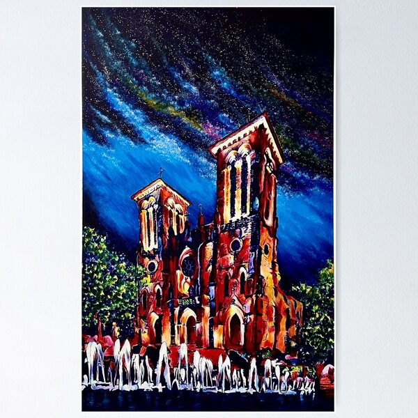 Item preview, San Fernando Cathedral By Night designed and sold by AyalaFineArts.