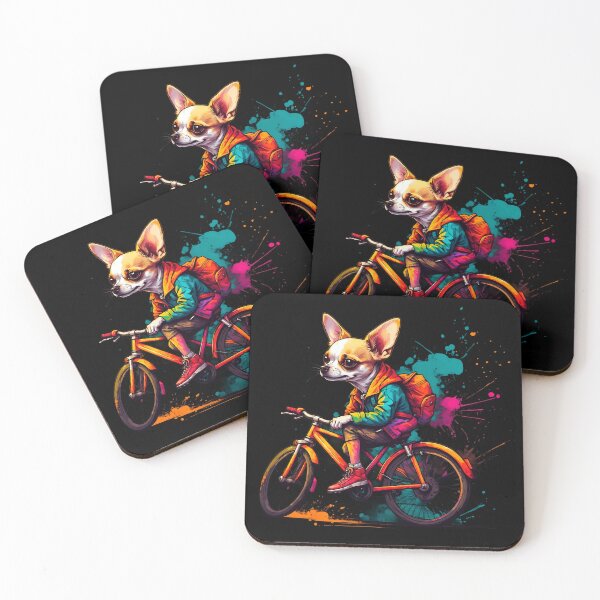Item preview, Chihuahua dog on a bike designed and sold by Furrifico.