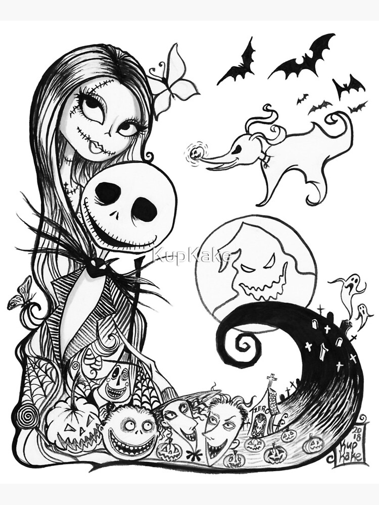 Jack and Sally Coloring Book, Nightmare Before Christmas