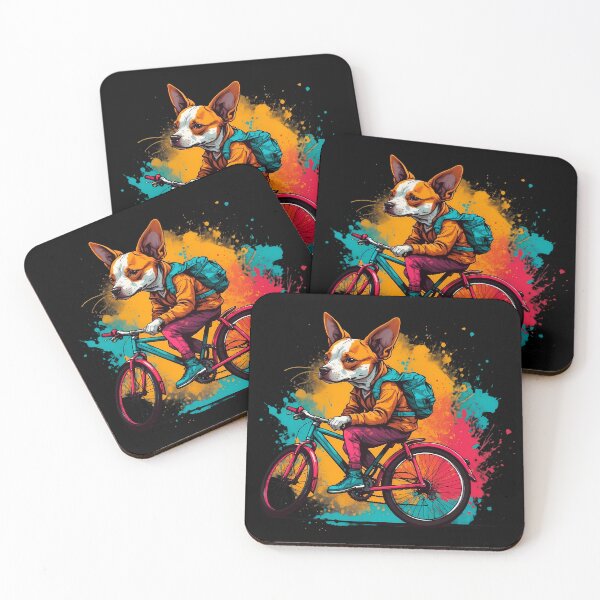 Item preview, Pitbull dog on a bike designed and sold by Furrifico.