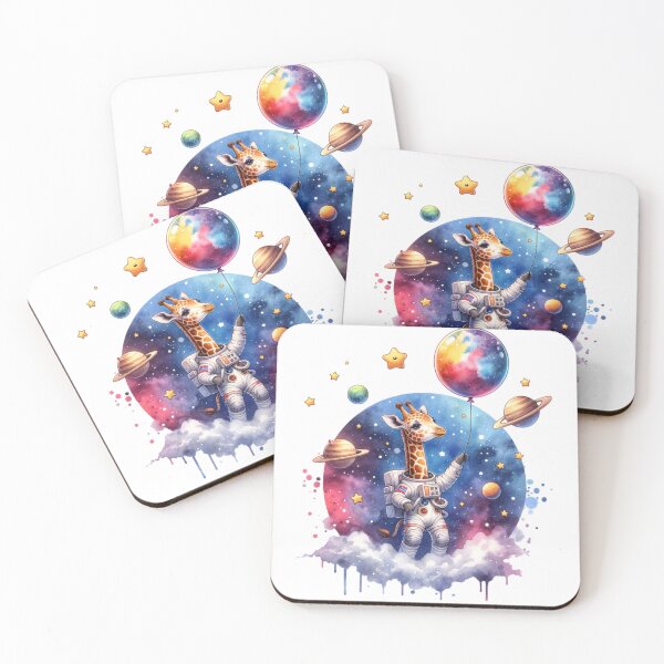 Item preview, Reach for the Stars : Adorable Giraffe Astronaut in Space Adventure! designed and sold by Eksama Design.