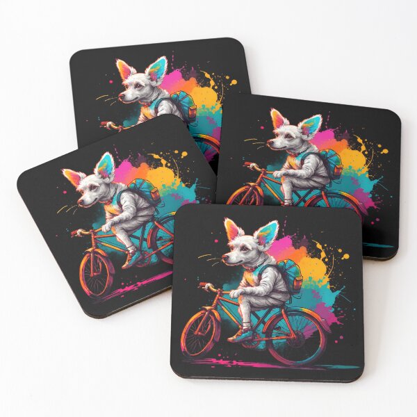 Item preview, Poodle dog on a bike designed and sold by Furrifico.