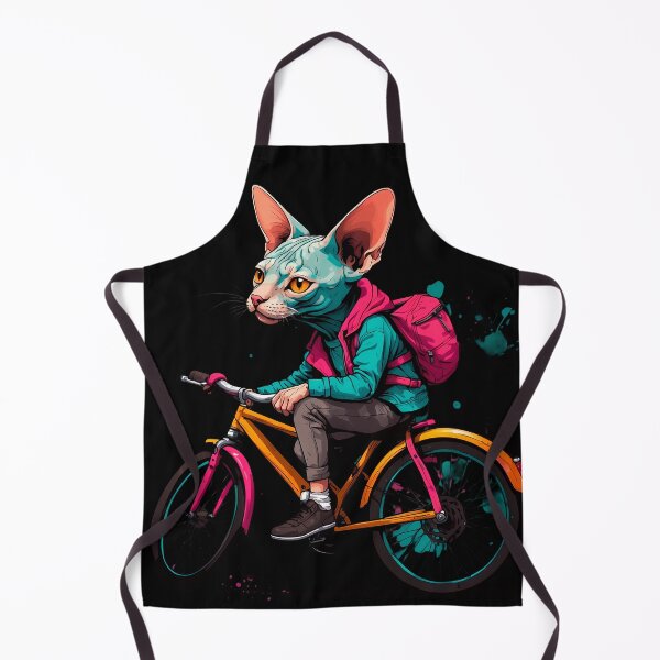 Item preview, Sphynx cat on a bike designed and sold by Furrifico.