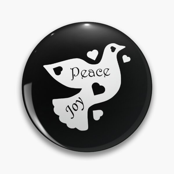 Item preview, The Dove Of Peace Joy And Love - v2 - white for dark backgrounds designed and sold by MultimediaSusan.