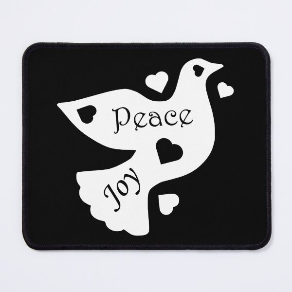 Item preview, The Dove Of Peace Joy And Love - v2 - white for dark backgrounds designed and sold by MultimediaSusan.