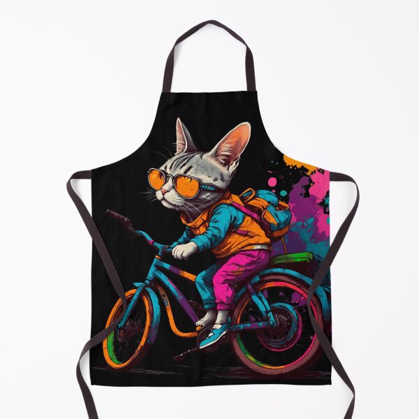 Item preview, American shorthair cat on a bike designed and sold by Furrifico.
