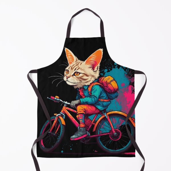 Item preview, Siberian cat on a bike designed and sold by Furrifico.