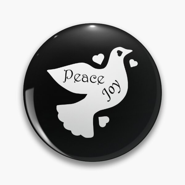 Item preview, The Dove Of Peace Joy And Love - v3 - white for dark backgrounds designed and sold by MultimediaSusan.