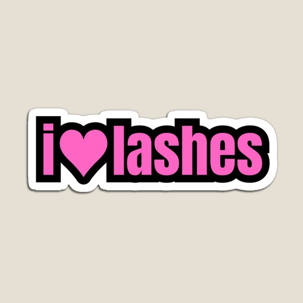 Item preview, I Love Lashes designed and sold by TheStickerGenie.