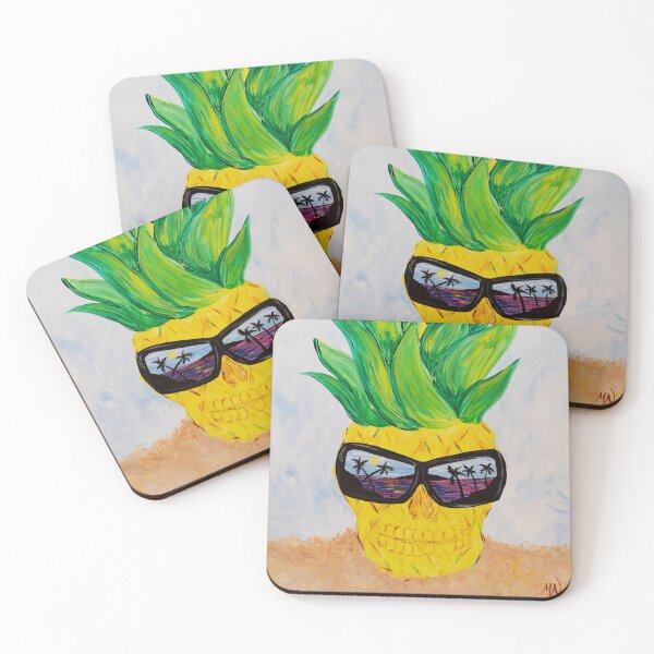 Item preview, Cool Pineapple skull designed and sold by marienohr.