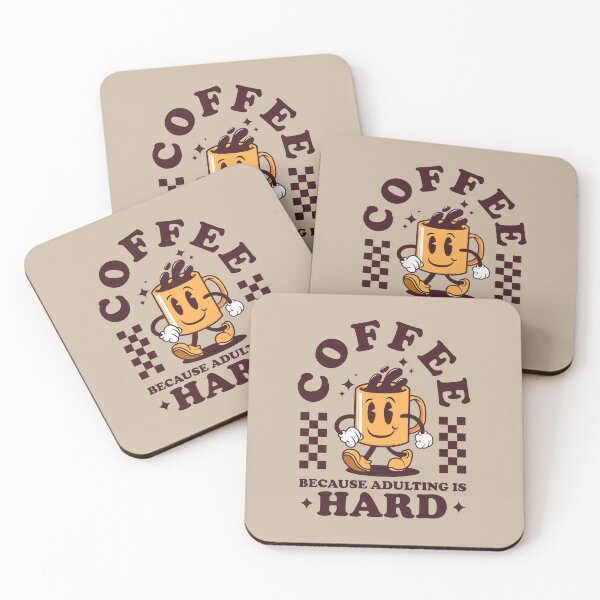 Item preview, COFFEE BECAUSE ADULTING IS HARD - Mug of Coffee  designed and sold by Darling DeDe.