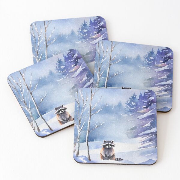 Item preview, Raccoon in the Snow designed and sold by Ravenbluff.
