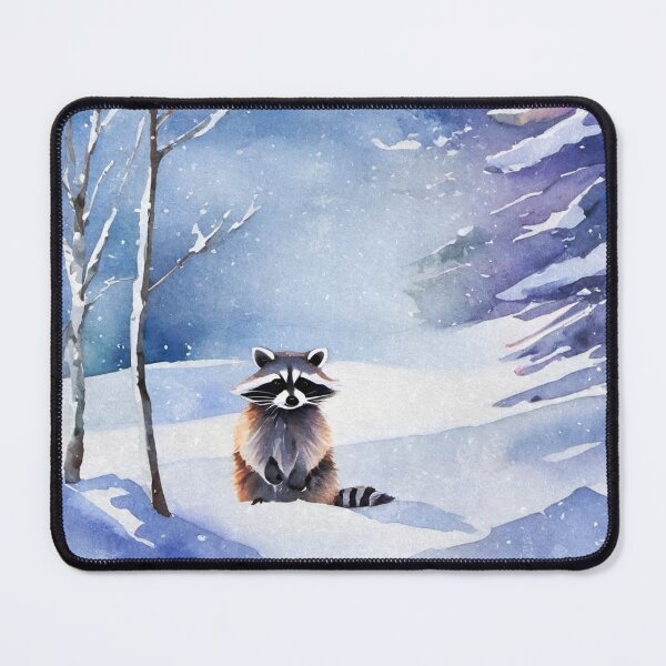 Item preview, Raccoon in the Snow designed and sold by Ravenbluff.