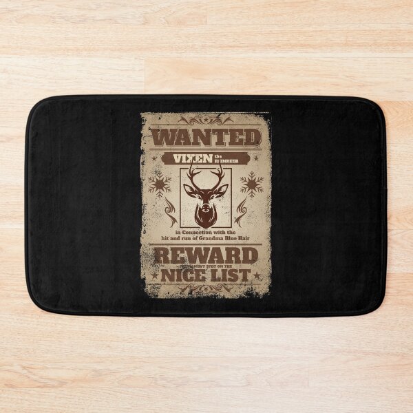 Item preview, Wanted: Vixen the Reindeer. Maybe we can solve this Christmas mystery! 2026 designed and sold by Sign Shop Humor.