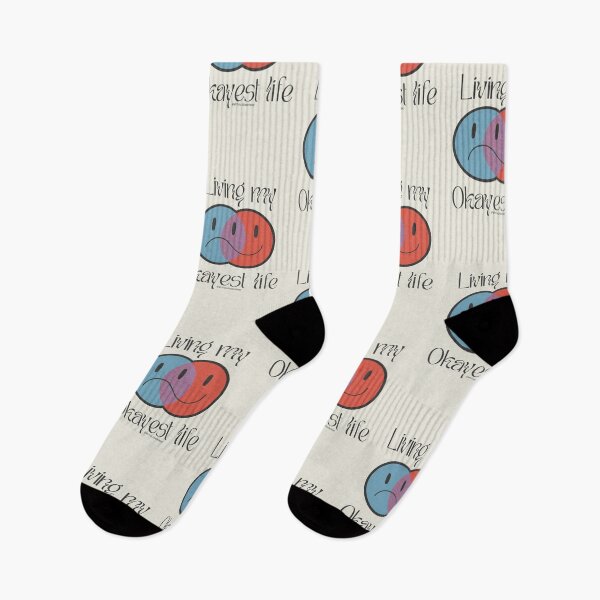 Aperçu de l'œuvre Vivre ma vie la plus agréable | Smiley Face Retro Design créée et vendue par Artsyalison.