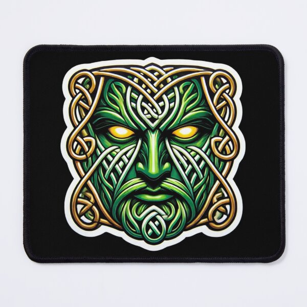 Item preview, Celtic Greenman Print designed and sold by PinUpPizzazz.