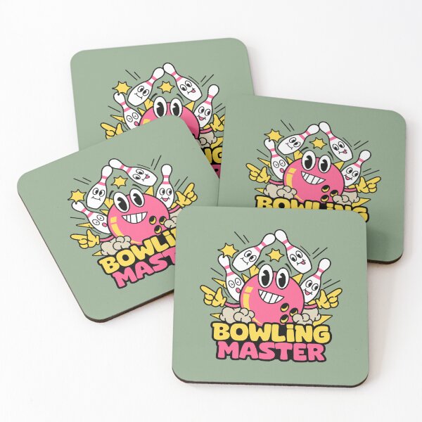 Item preview, BOWLING MASTER - Fun Team League Ball and Pins Hit a Strike - Pink designed and sold by Darling DeDe.