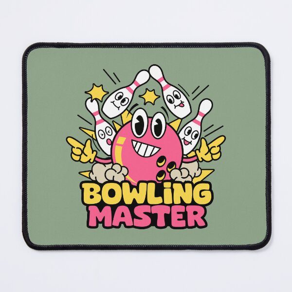 Item preview, BOWLING MASTER - Fun Team League Ball and Pins Hit a Strike - Pink designed and sold by Darling DeDe.