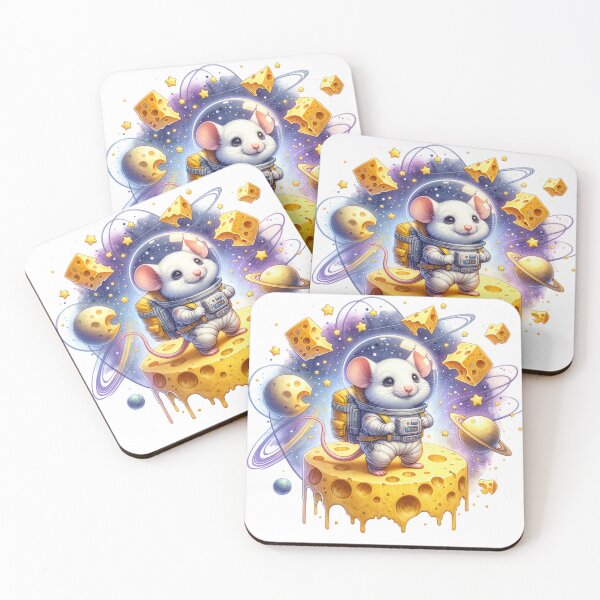 Item preview, Reach for the Stars : Adorable Mouse Astronaut in Space Adventure! designed and sold by Eksama Design.