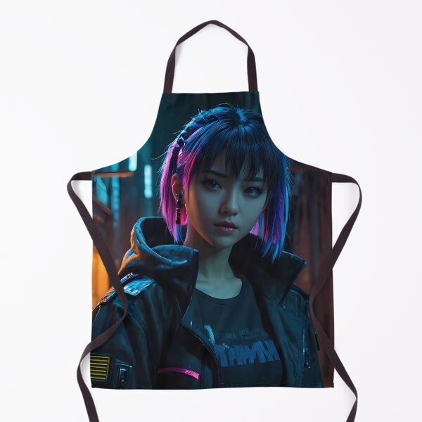 Item preview, Girl in a Dark Cyberpunk Street designed and sold by papi1998.