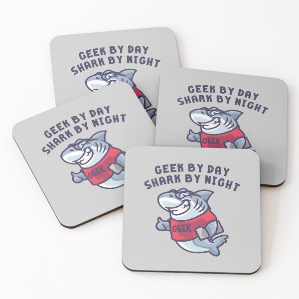 Item preview, GEEK BY DAY SHARK BY NIGHT - Entrepreneur Funny Nerd Techie designed and sold by Darling DeDe.