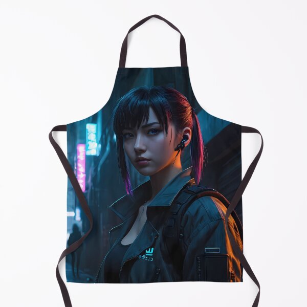 Item preview, Girl in a Dark Cyberpunk Street designed and sold by papi1998.