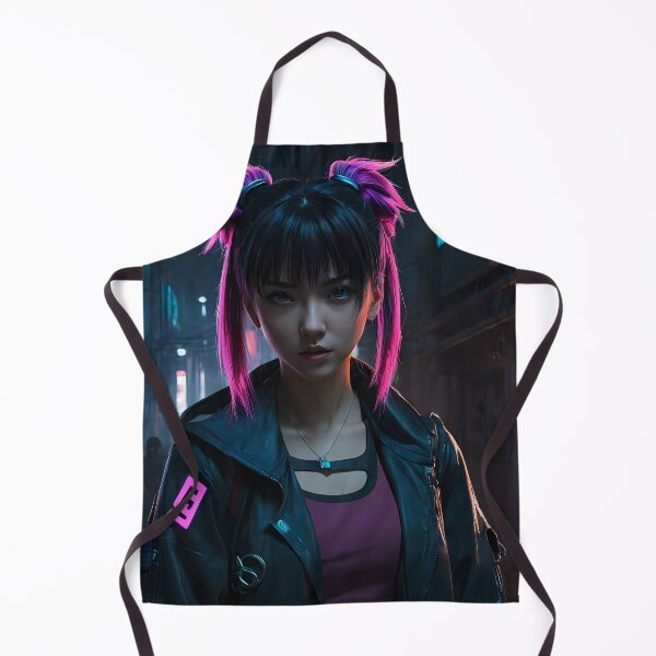 Item preview, Girl in a Dark Cyberpunk Street designed and sold by papi1998.