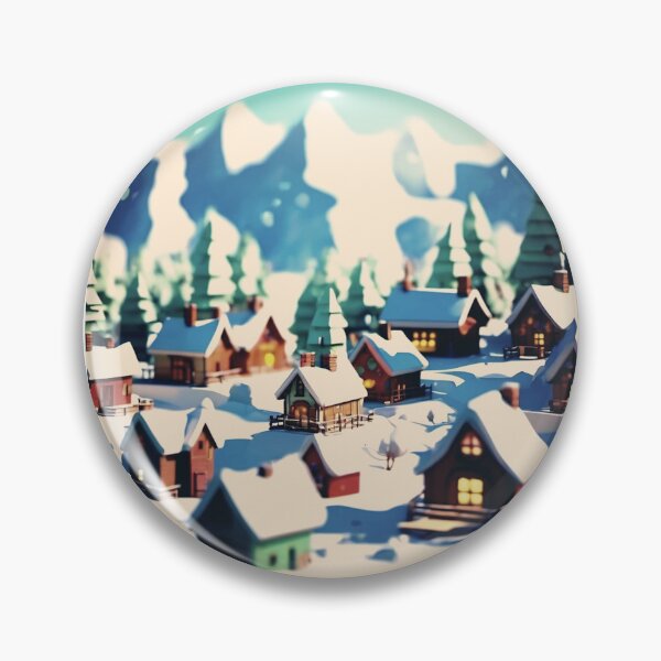 Item preview, Snow-laden Elfin Village  designed and sold by Ontoland.