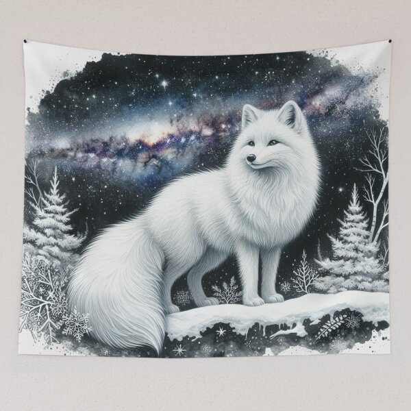 Item preview, Beautiful white fox designed and sold by Chic Palette .