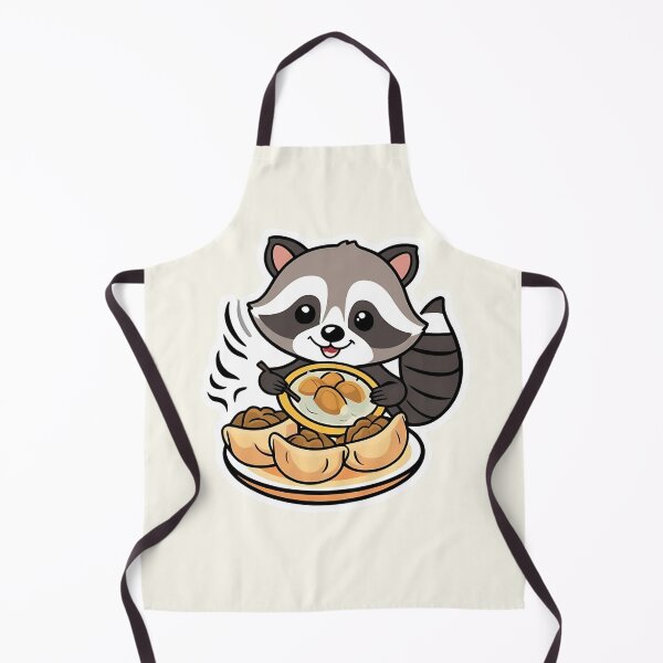 Item preview, Raccoon eating Dumplings - Gobble Gala designed and sold by Kids GobbleGala.