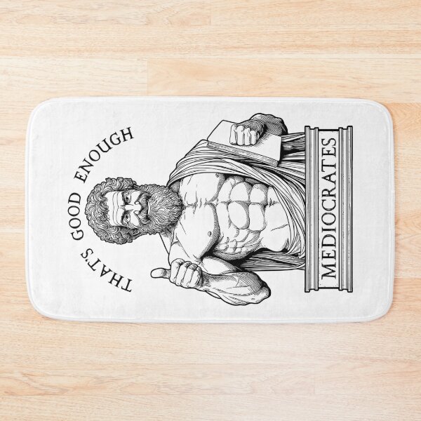 Item preview, Mediocrates Funny Philosophy Socrates Philosopher Pun Quote designed and sold by GrandeDuc.