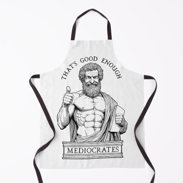 Item preview, Mediocrates Funny Philosophy Socrates Philosopher Pun Quote designed and sold by GrandeDuc.