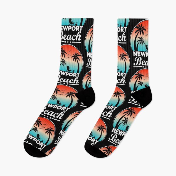 Item preview, New Port Beach California Palm Tree Sunset Vacation T-Shirt designed and sold by KGN  CREATIVITY.