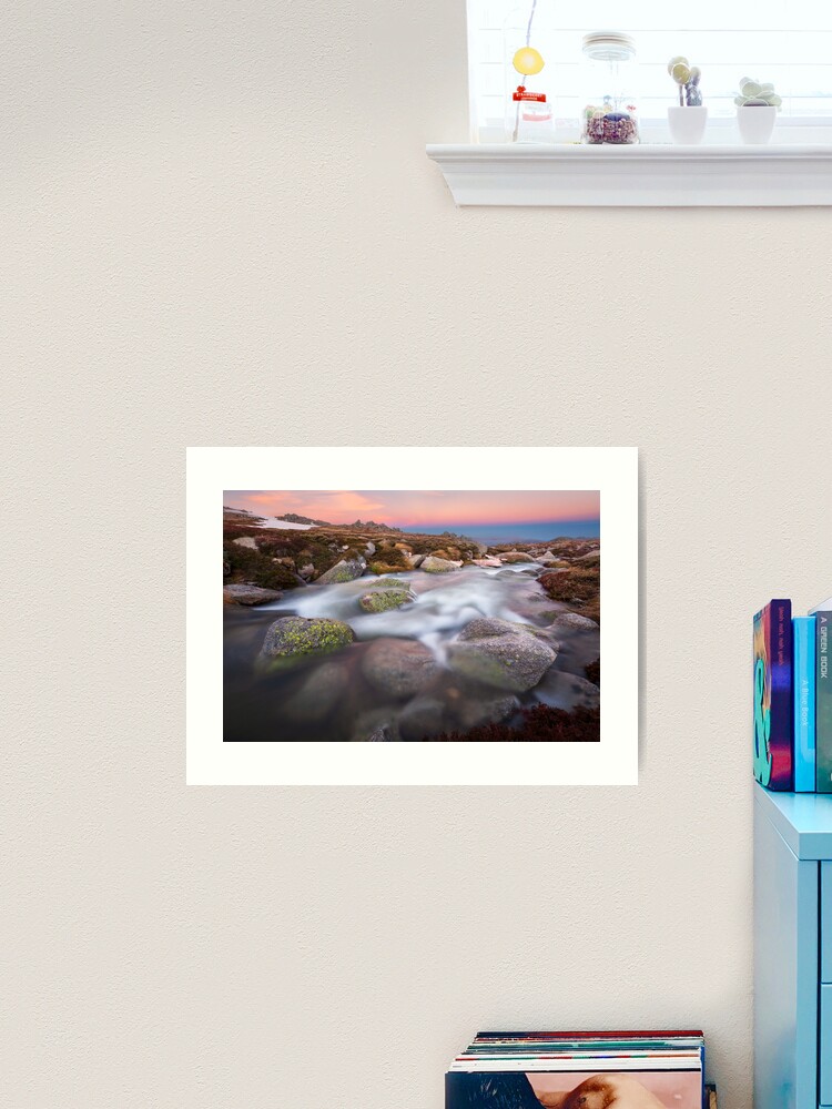 Thumbnail 2 of 3, Art Print, Mountain Stream, Kosciuszko National Park, Australia designed and sold by Chockstone.
