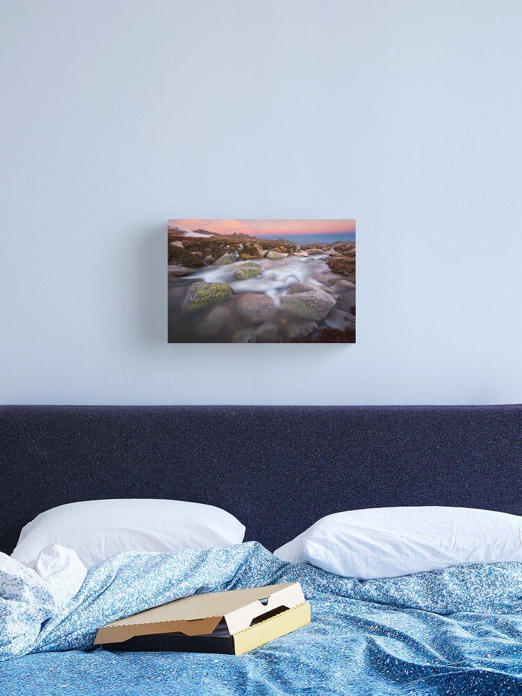 Thumbnail 2 of 3, Canvas Print, Mountain Stream, Kosciuszko National Park, Australia designed and sold by Chockstone.