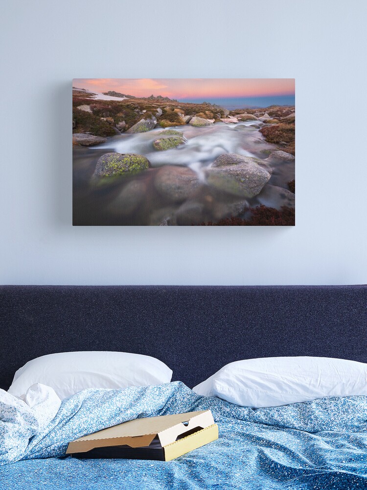 Thumbnail 2 of 3, Canvas Print, Mountain Stream, Kosciuszko National Park, Australia designed and sold by Chockstone.