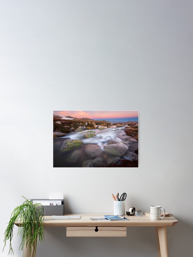 Thumbnail 2 of 3, Poster, Mountain Stream, Kosciuszko National Park, Australia designed and sold by Chockstone.