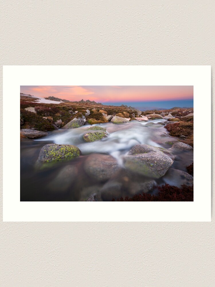Thumbnail 1 of 3, Art Print, Mountain Stream, Kosciuszko National Park, Australia designed and sold by Chockstone.