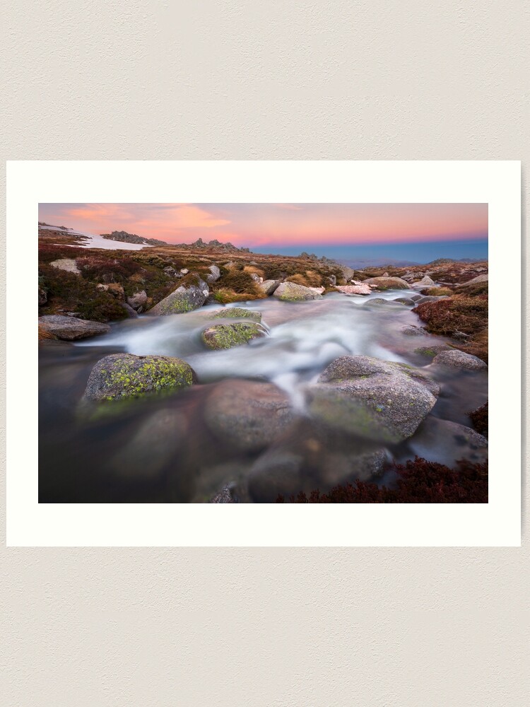 Thumbnail 1 of 3, Art Print, Mountain Stream, Kosciuszko National Park, Australia designed and sold by Chockstone.