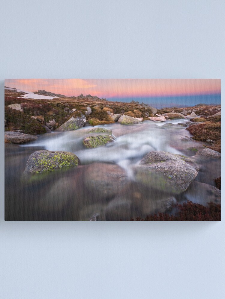 Thumbnail 1 of 3, Canvas Print, Mountain Stream, Kosciuszko National Park, Australia designed and sold by Chockstone.