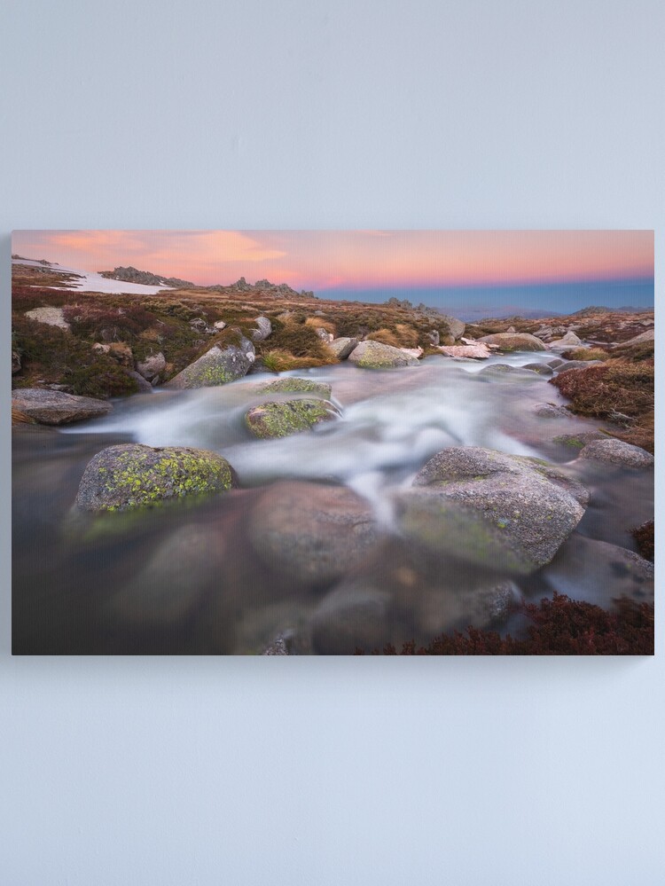 Thumbnail 1 of 3, Canvas Print, Mountain Stream, Kosciuszko National Park, Australia designed and sold by Chockstone.