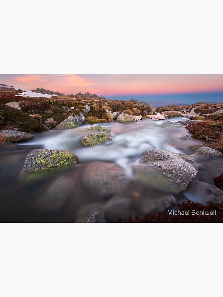 Thumbnail 2 of 2, Greeting Card, Mountain Stream, Kosciuszko National Park, Australia designed and sold by Chockstone.