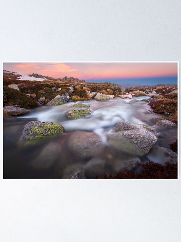 Thumbnail 1 of 3, Poster, Mountain Stream, Kosciuszko National Park, Australia designed and sold by Chockstone.