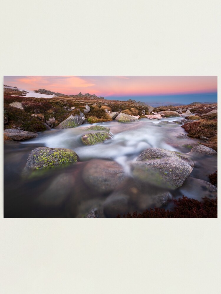 Thumbnail 1 of 3, Photographic Print, Mountain Stream, Kosciuszko National Park, Australia designed and sold by Chockstone.