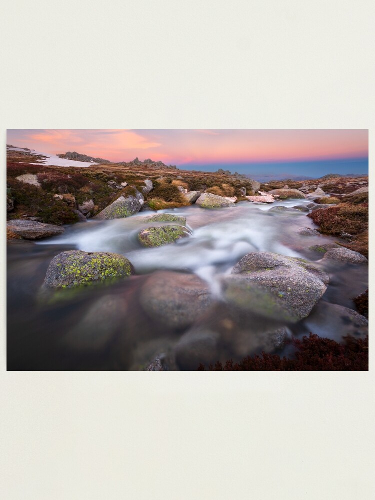 Thumbnail 1 of 3, Photographic Print, Mountain Stream, Kosciuszko National Park, Australia designed and sold by Chockstone.