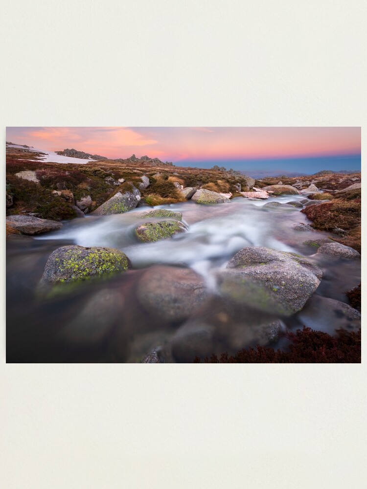 Thumbnail 1 of 3, Photographic Print, Mountain Stream, Kosciuszko National Park, Australia designed and sold by Chockstone.